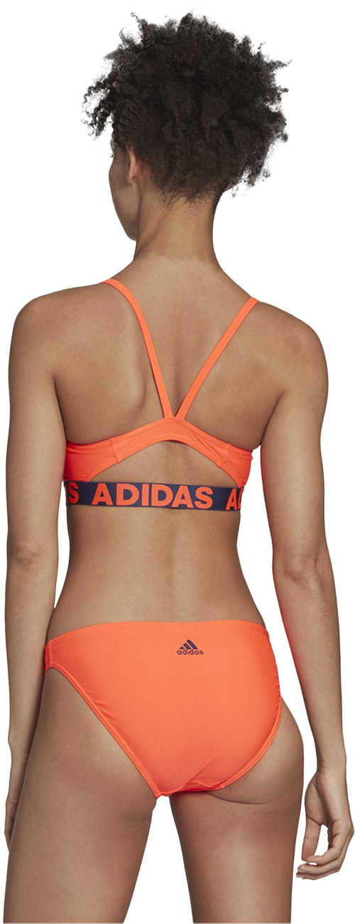 Pomarańczowy dwuczęściowy sportowy strój kąpielowy adidas