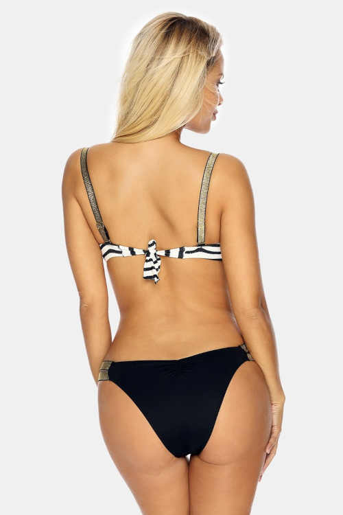 Bikini z biustonoszem typu bardotka